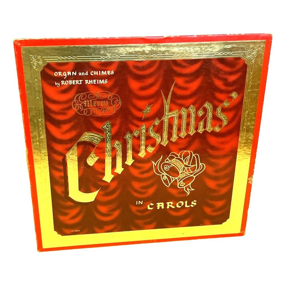 Robert Rheims Merry Christmas In Carols (RED Vinyl, 1958) Rheims LP 6006 VG LP